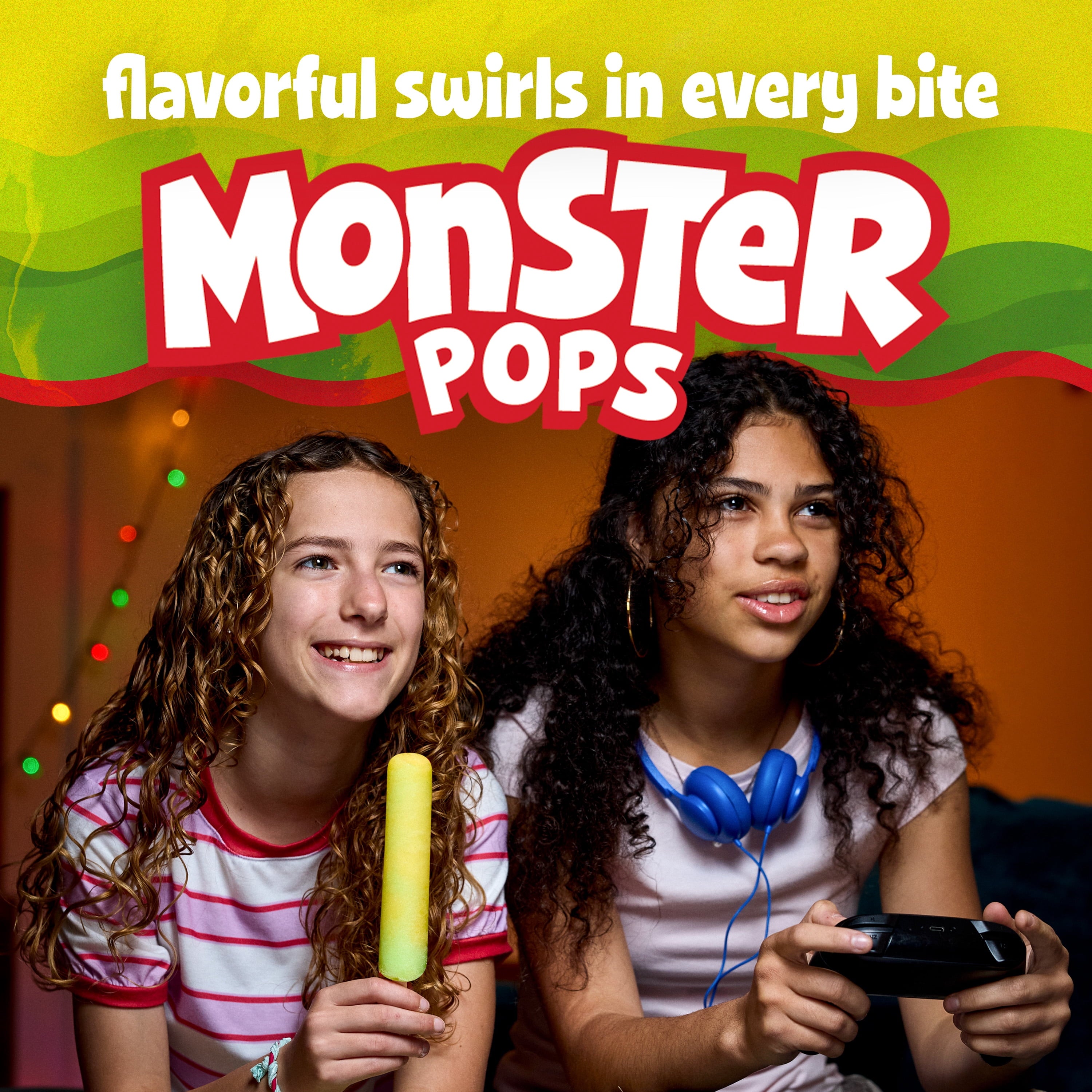 Budget Saver Monster Pops Lemon Lime 12 Count 2.6 Lb