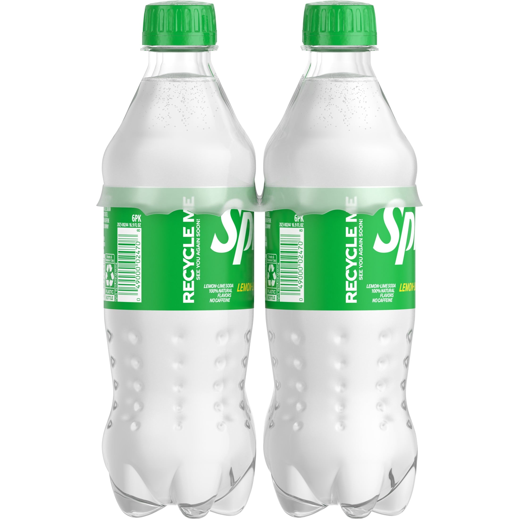 Sprite Lemon-Lime Caffeine Free Soda Pop Bottles 16.9 Fl Oz 6 Pack