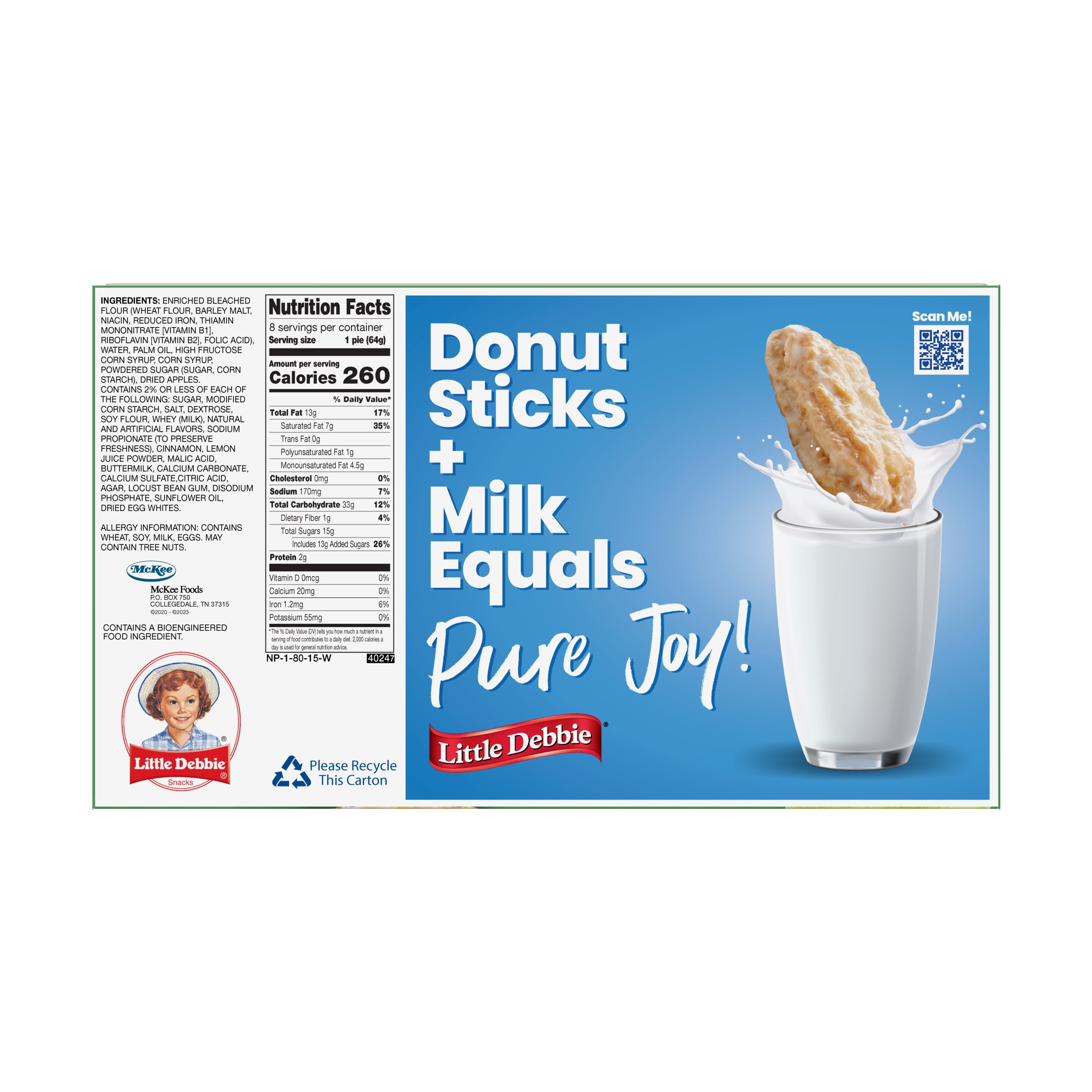 Apple Fruit Pies 18.04 Oz 8 Count Little Debbie