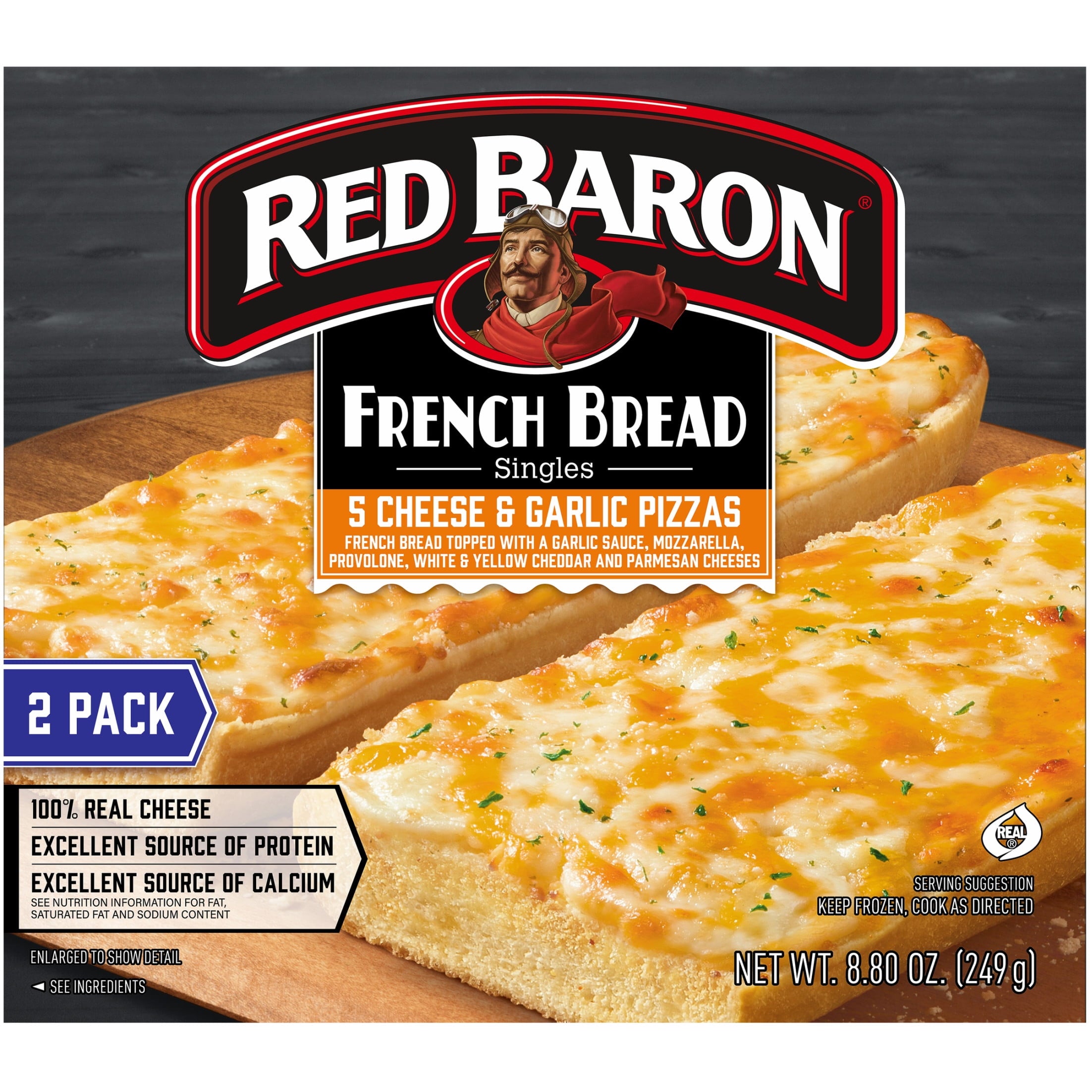 Red Baron 5 Cheese & Garlic French Bread Frozen Pizza 8.8 Oz 2 Pack