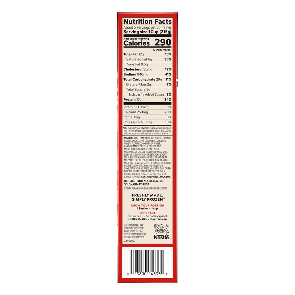 Stouffer's Family Size Lasagna with Meat and Sauce Frozen 38 Oz