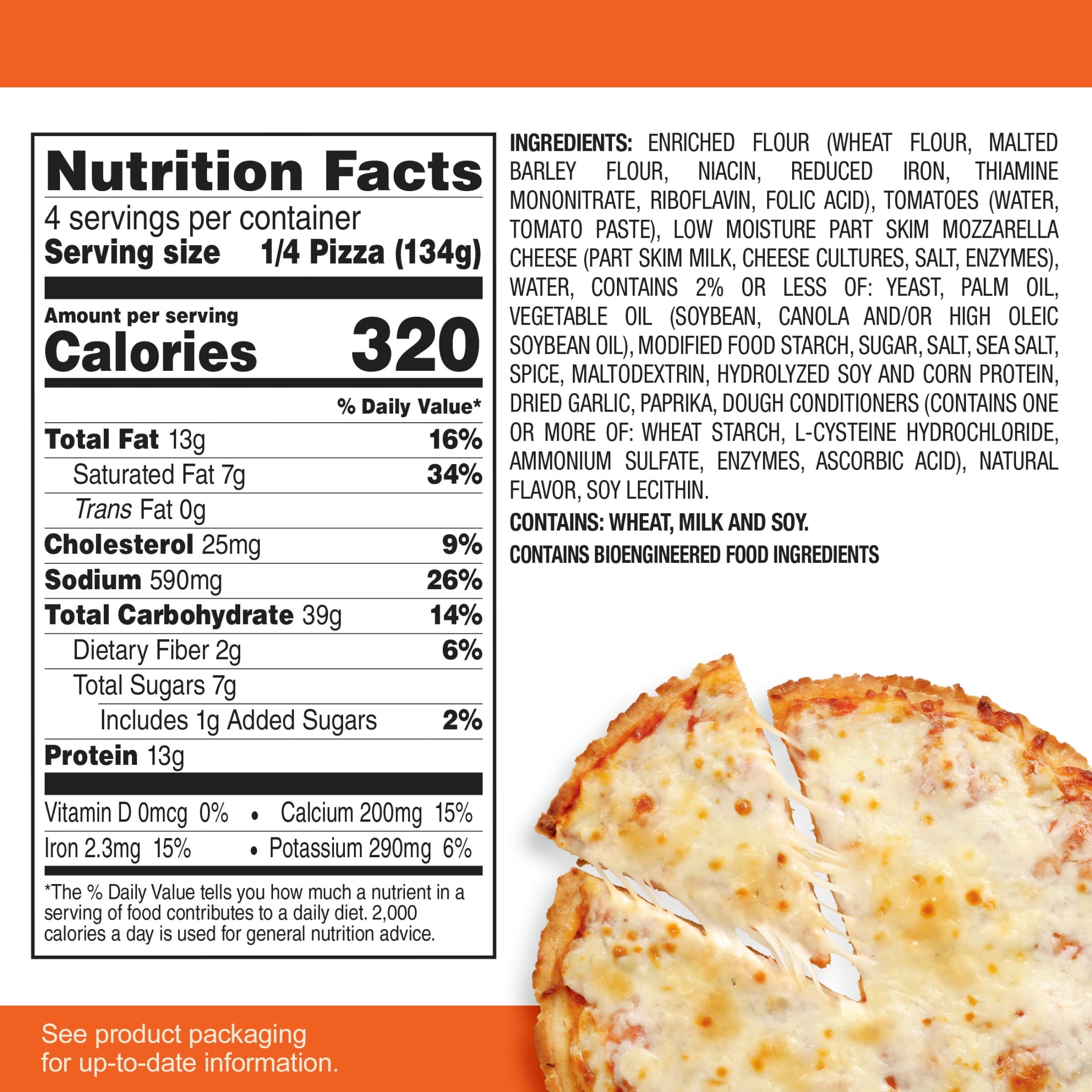 Tony's Cheese Pizzeria Style Crust Frozen Pizza 18.9 Oz
