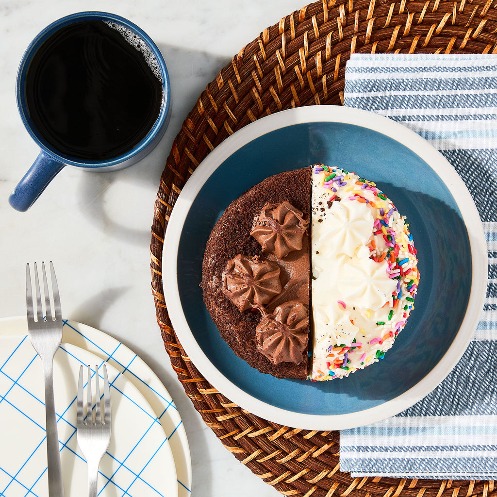 Half Chocolate Half Confetti Cake 16 Oz Marketside