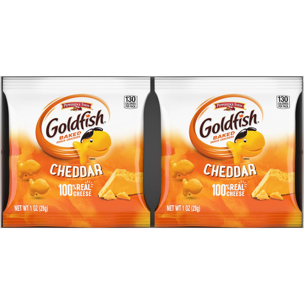 Cheddar Cheese Crackers Snack Packs 12 Count 12 Oz Goldfish