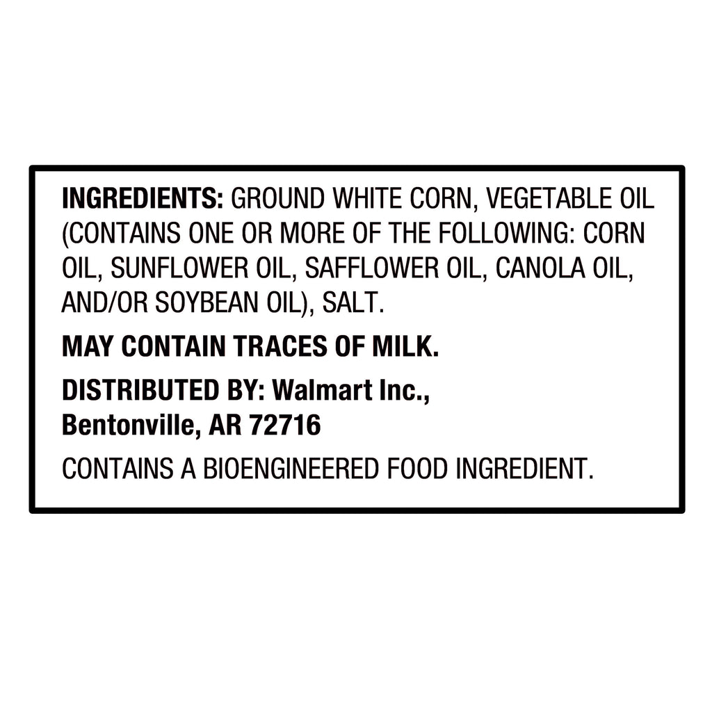 Bite Size Tortilla Chips Party Size 18 Oz Great Value