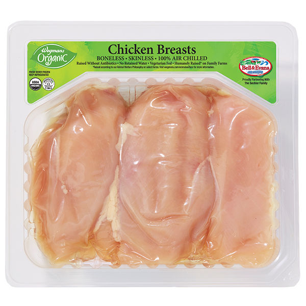 Wegmans Organic Boneless Skinless Chicken Breasts 1.11 lbs