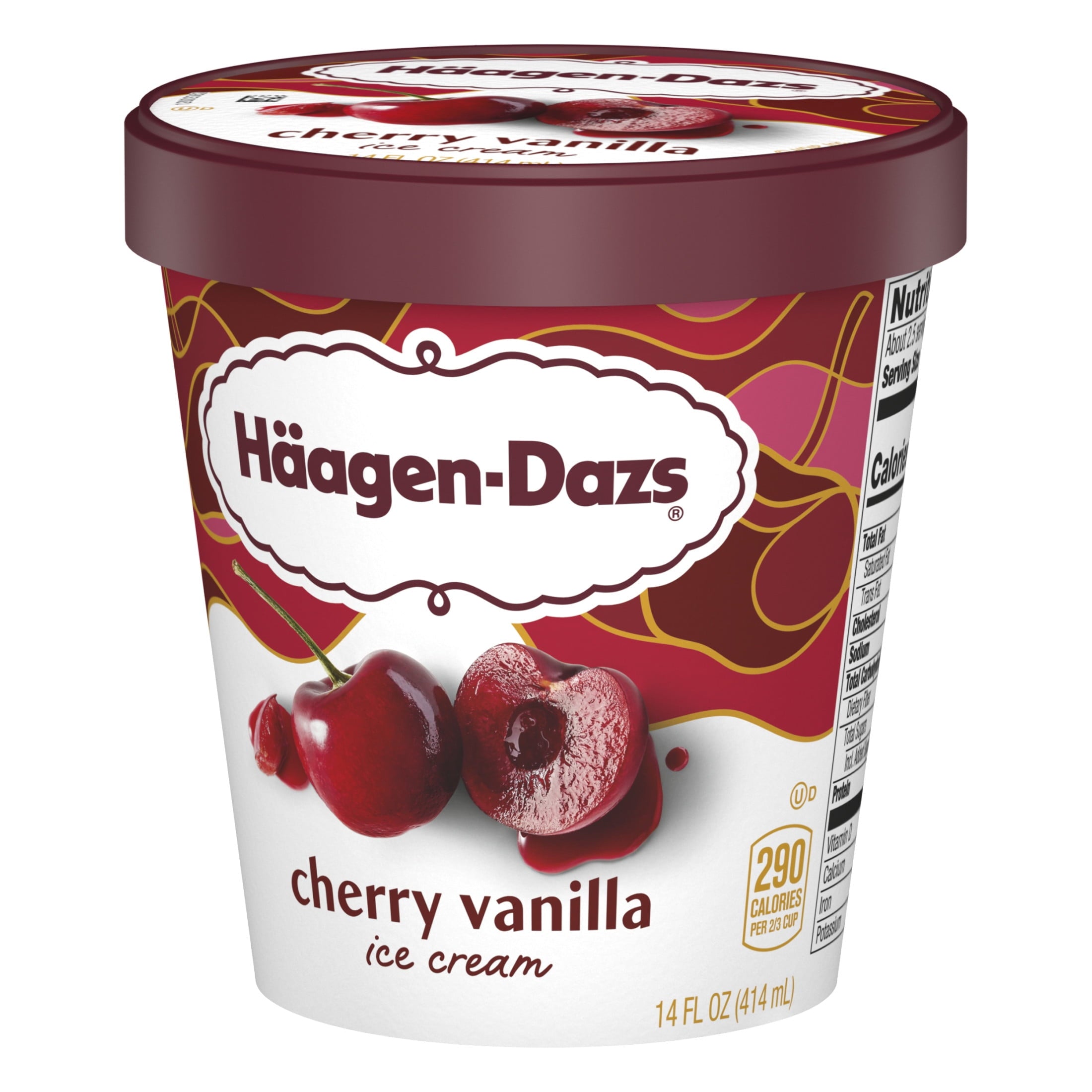 Häagen-Dazs Cherry Vanilla Ice Cream 14 Fl Oz