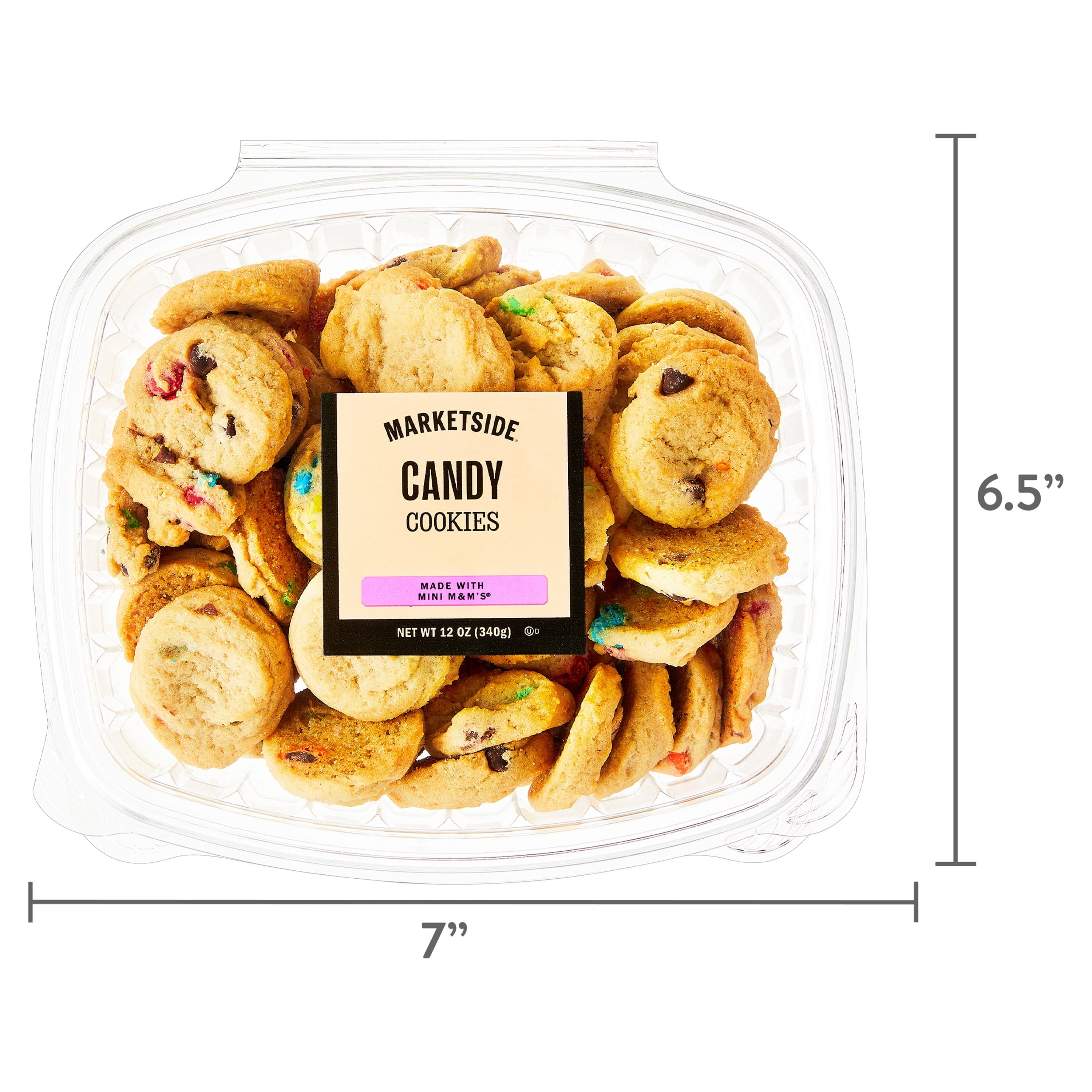 Mini M&M's Candy Cookies 12 Oz 48 Count Freshness Guaranteed