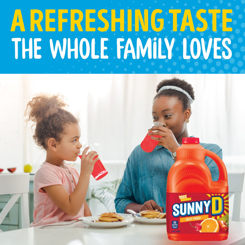 SunnyD Fruit Punch Juice Drink 1 Gallon Bottle