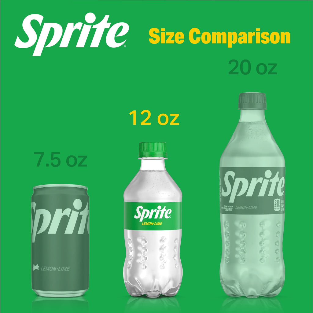 Sprite Lemon Lime Soda Pop Bottles 12 Fl Oz 8 Pack