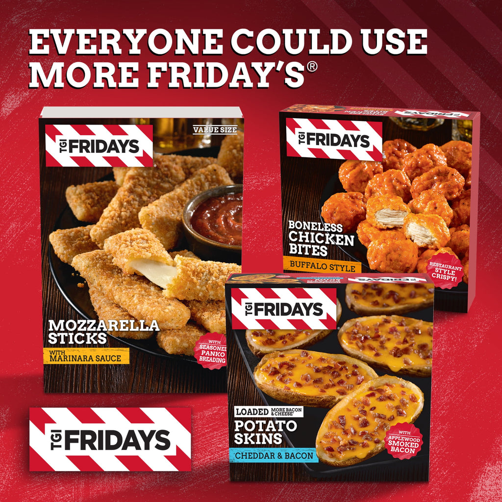 TGI Fridays Mozzarella Sticks Value Size Frozen Snacks with Marinara Sauce 30 Oz