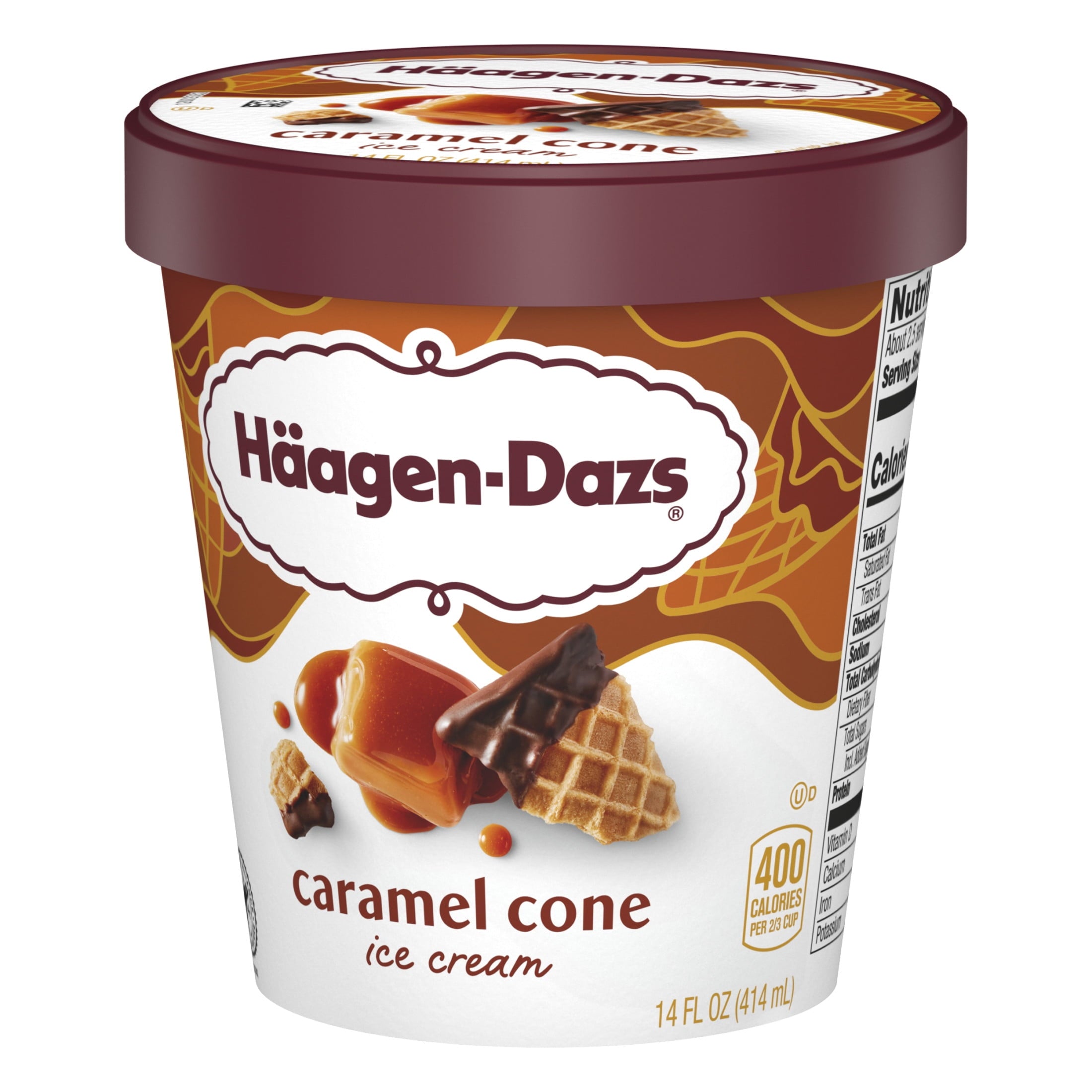 Häagen-Dazs Caramel Cone Ice Cream 14 Oz