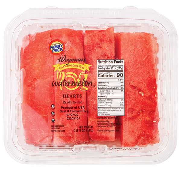 Wegmans Fresh Cut Watermelon Hearts Family Pack 42 Oz