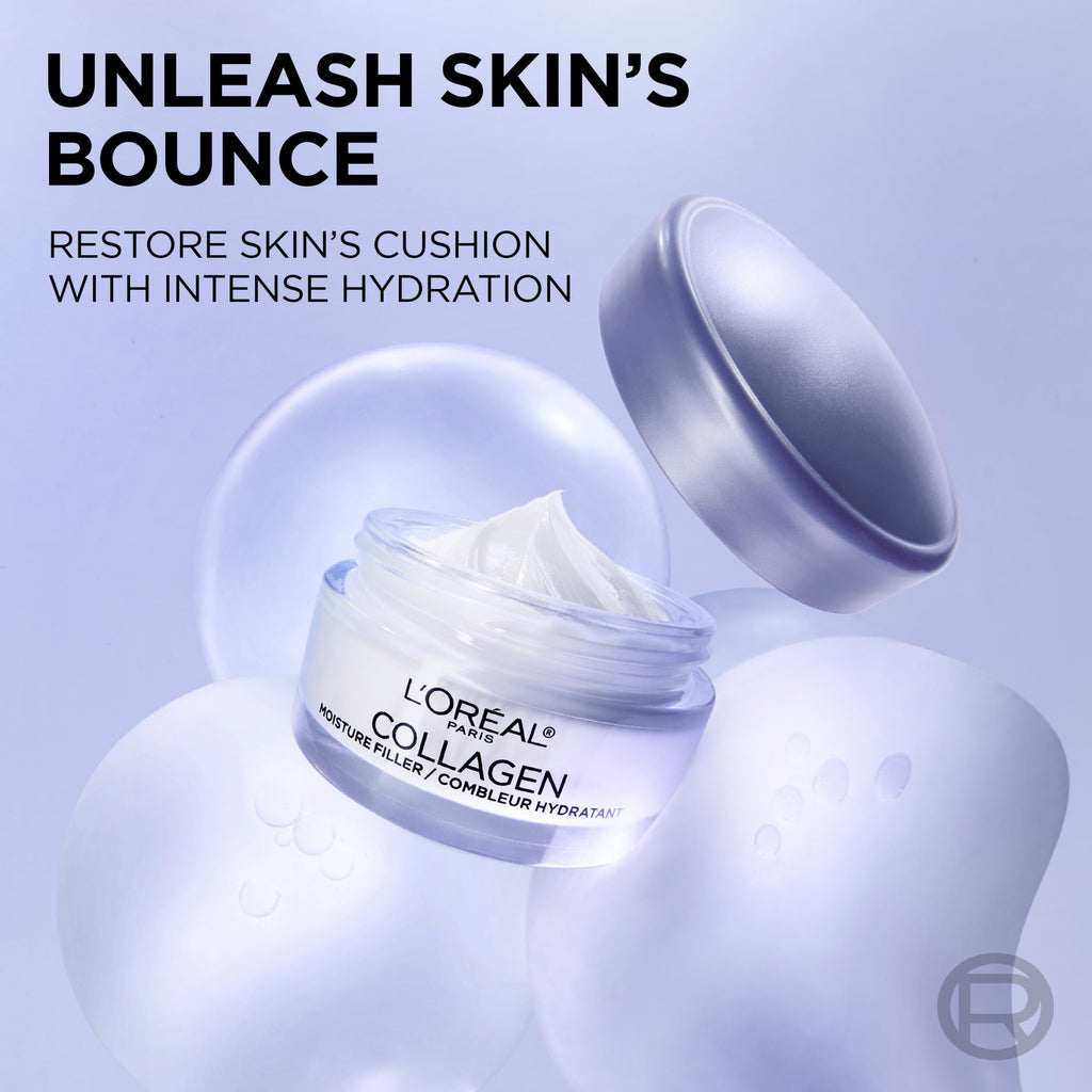 L'Oreal Paris Collagen Moisture Filler Face Cream Anti-Aging Moisturizer Fragrance Free 1.7 oz