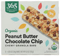 Organic Chocolate Chip Peanut Butter Granola Bar 8 Count 365 By Whole Foods Market
