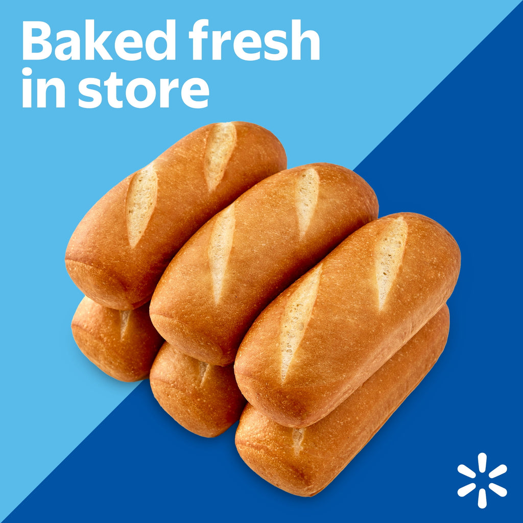 Plain Bratwurst Buns 9 Oz 6 Count Freshness Guaranteed