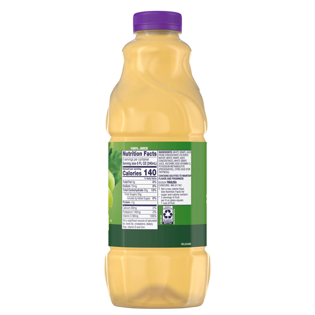 Welch's 100% White Grape Juice 64 fl oz Bottle