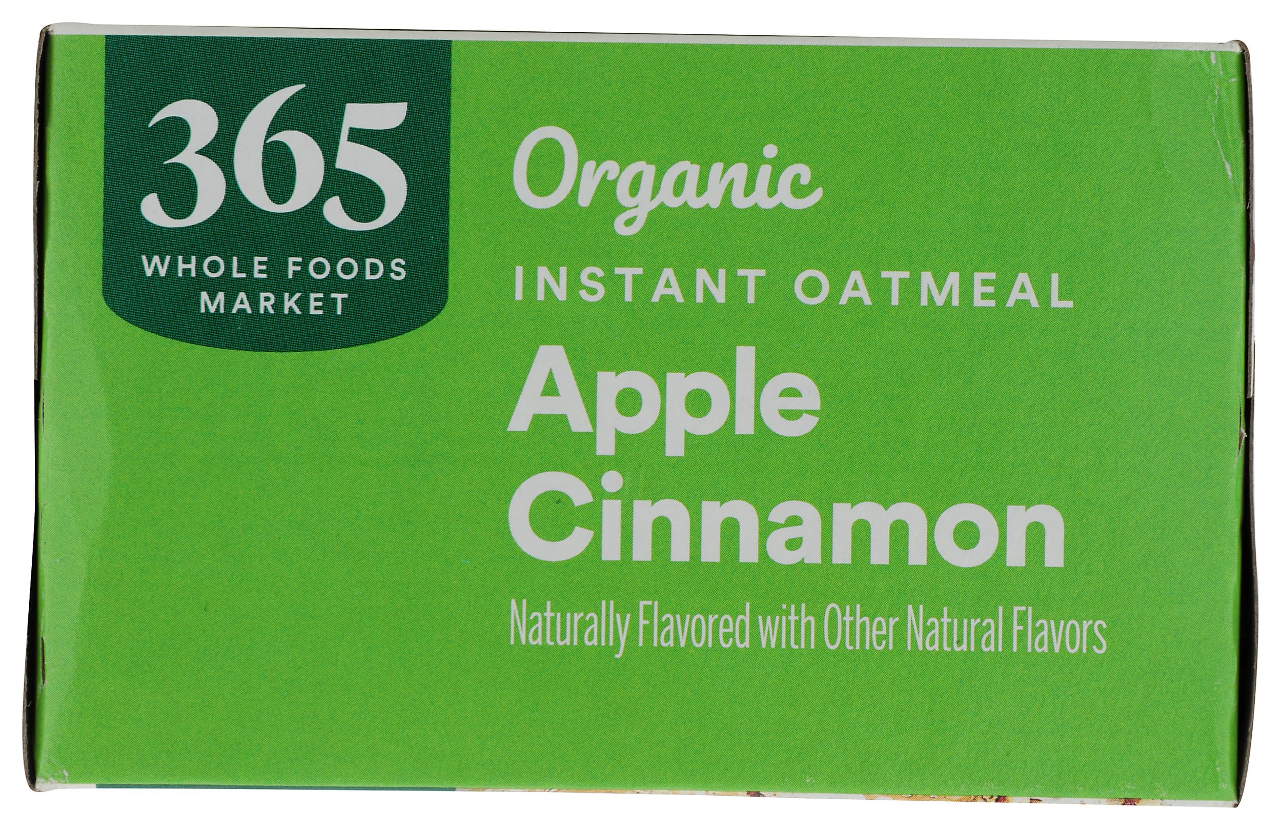 Organic Instant Oatmeal Apple Cinnamon 1.41 Oz Packets Pack Of 8 365 By Whole Foods Market