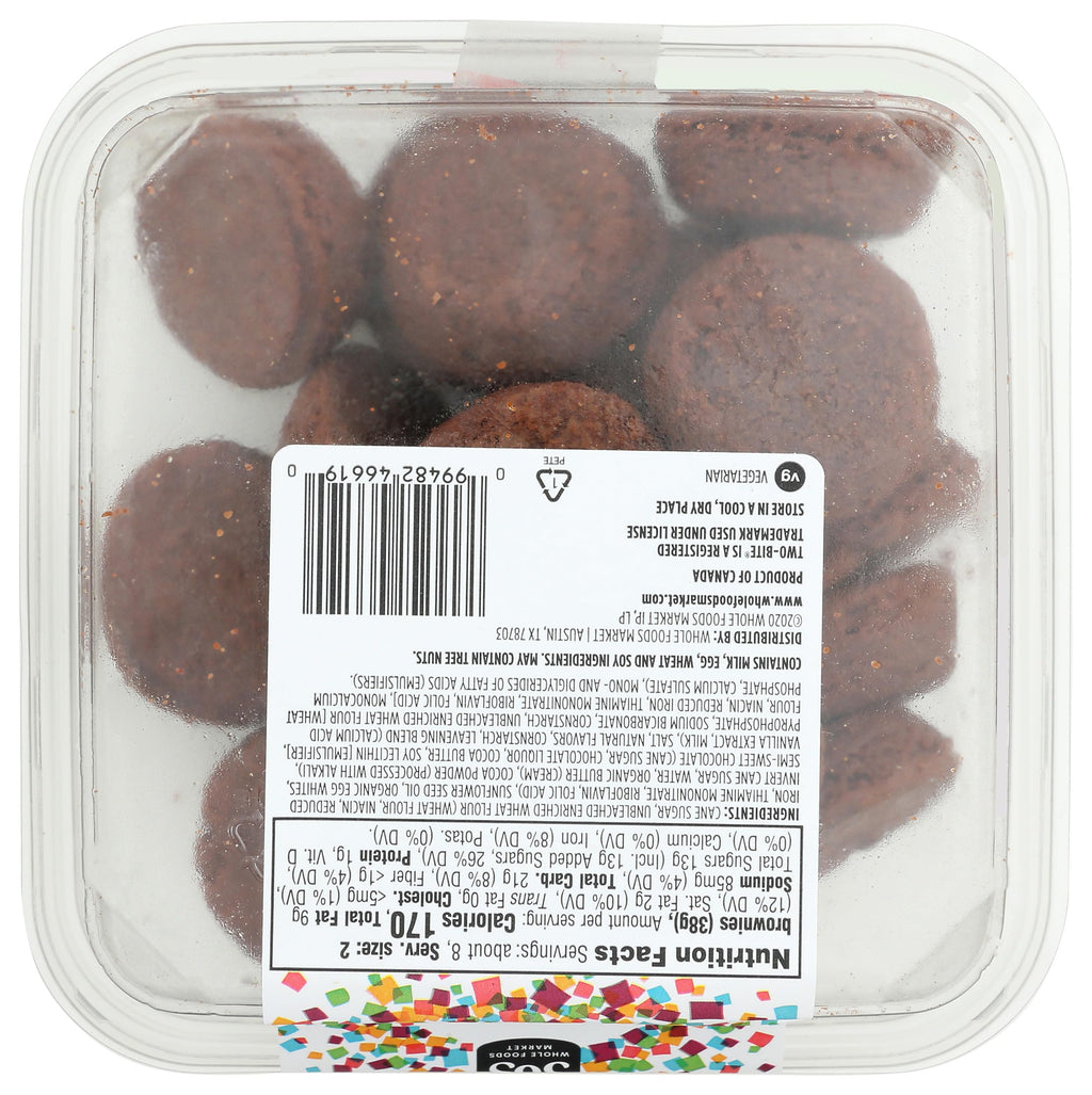 Two-Bite Chocolate Brownies 11.3 Oz 365 By Whole Foods Market
