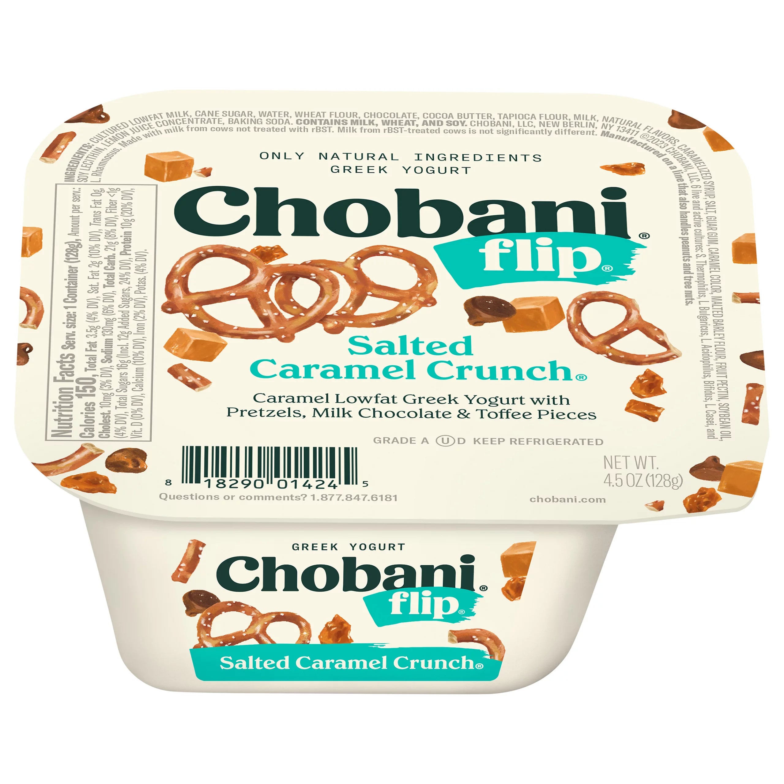 Chobani Flip Salted Caramel Crunch Greek Yogurt 4.5 ounce