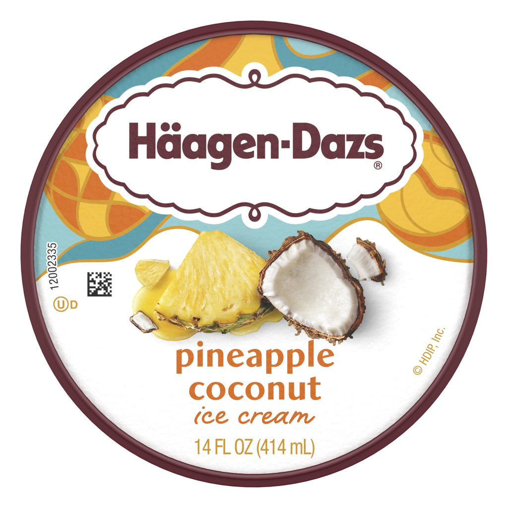 Häagen-Dazs Pineapple Coconut Ice Cream 14 Fl Oz