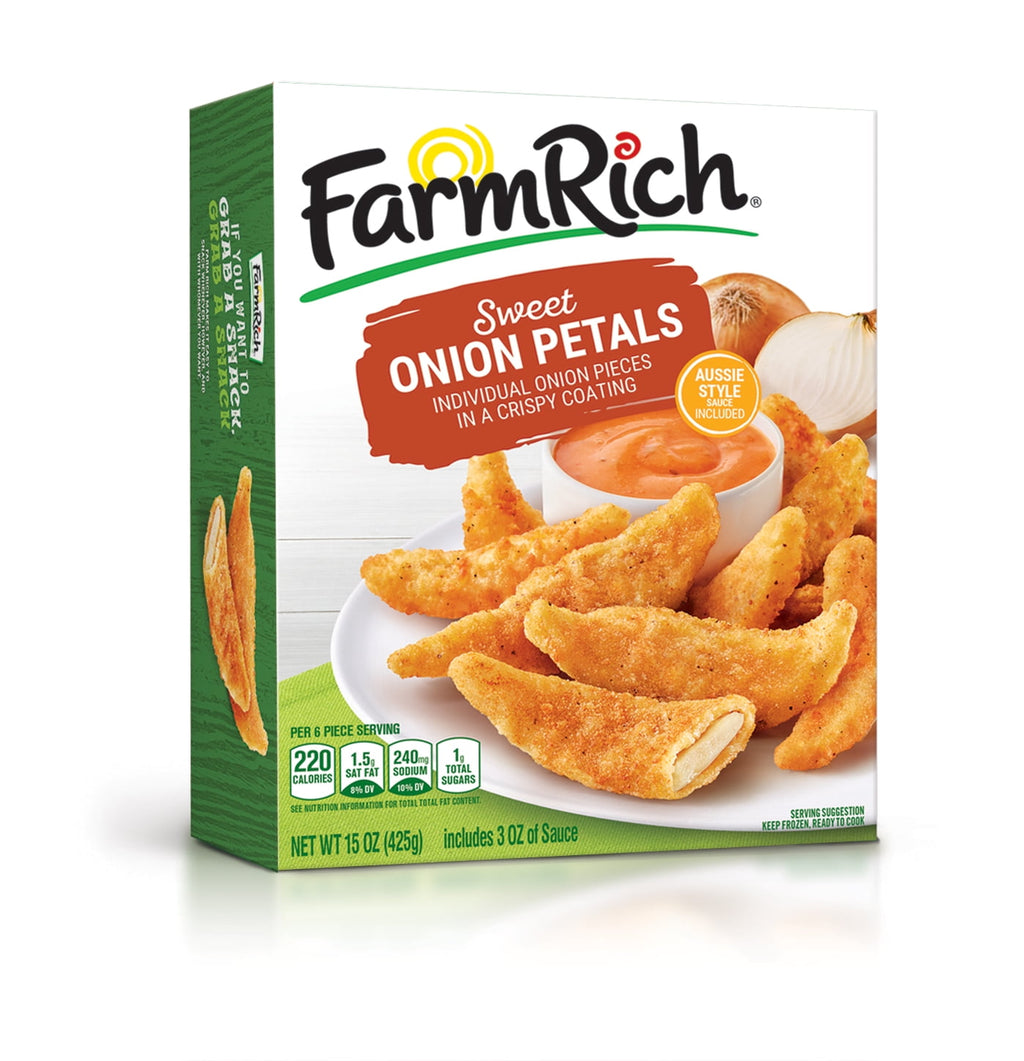 Farm Rich Sweet Onion Petals With Aussie Dipping Sauce Frozen 15 Oz