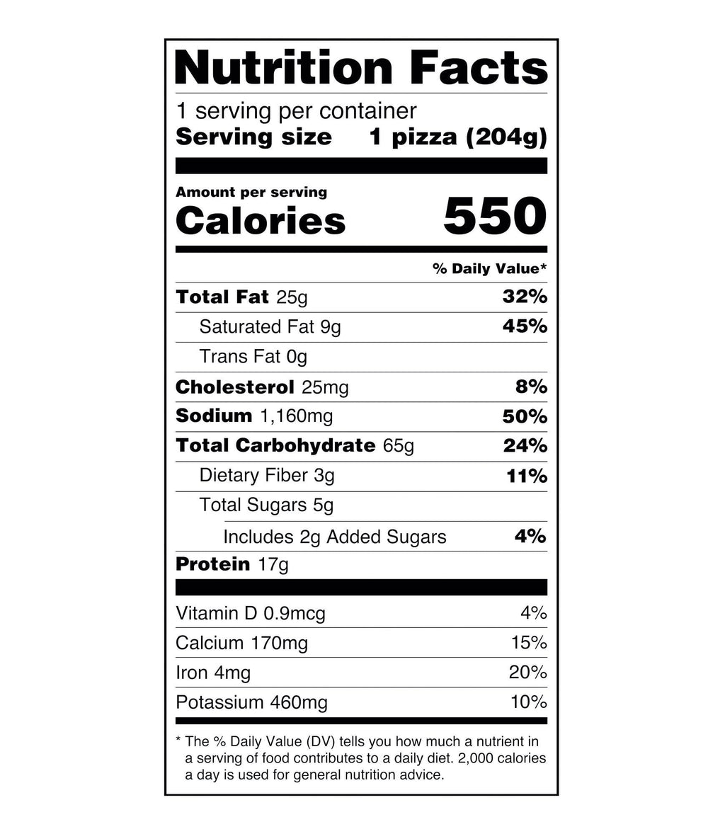 Great Value Thin Crust Pepperoni Frozen Pizza 7.2 Oz