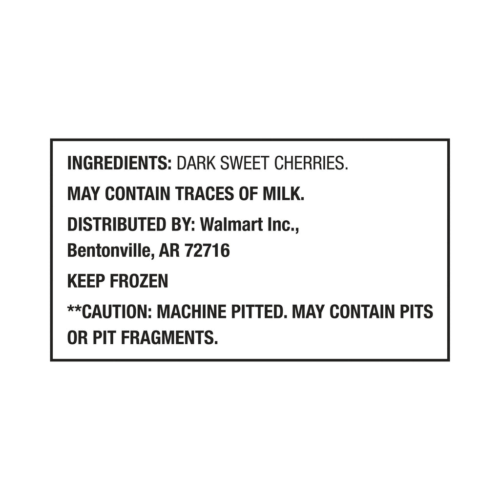 Great Value Pitted Dark Sweet Cherries Frozen 40 Oz