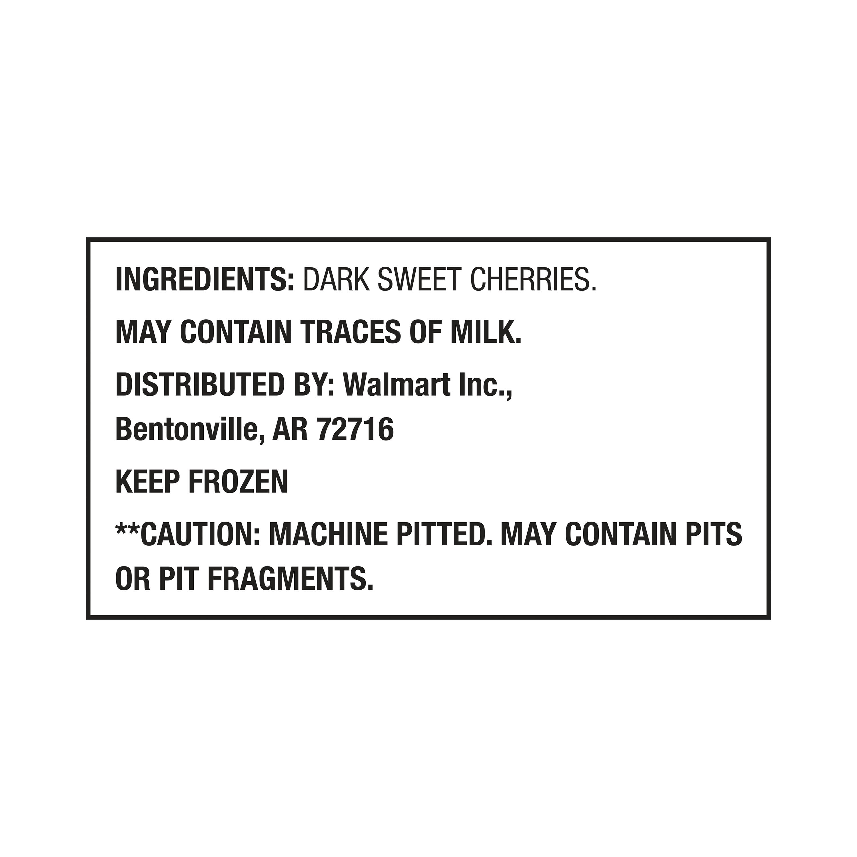 Great Value Pitted Dark Sweet Cherries Frozen 40 Oz