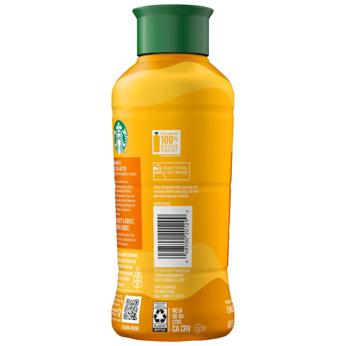 Starbucks Caramel Macchiato Iced Espresso Coffee Drink 40 fl oz Bottle