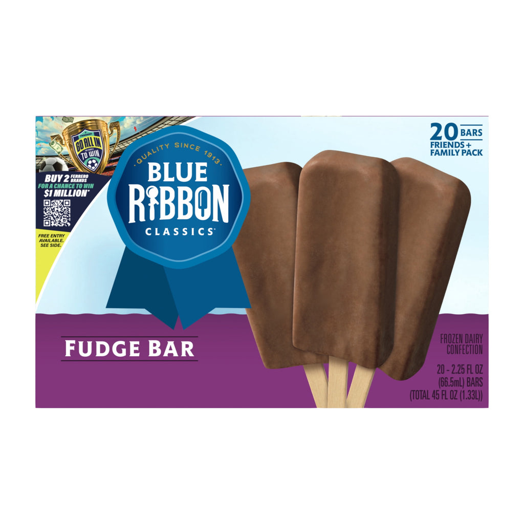 Blue Ribbon Classics Fudge Frozen Dessert Bars 20 Count 45 Fl Oz