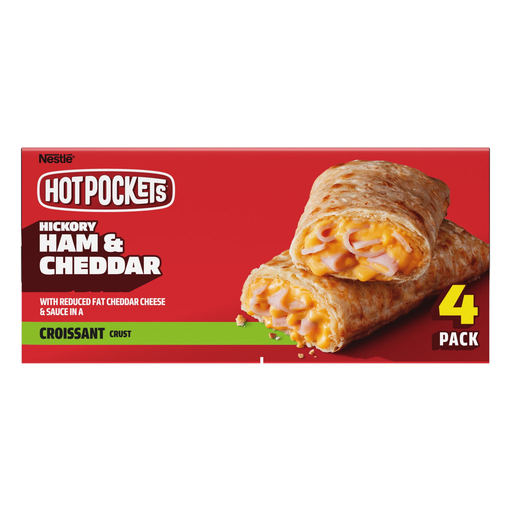 Hot Pockets Ham and Cheddar Croissant Crust Frozen Sandwiches 18 Oz 4 Count
