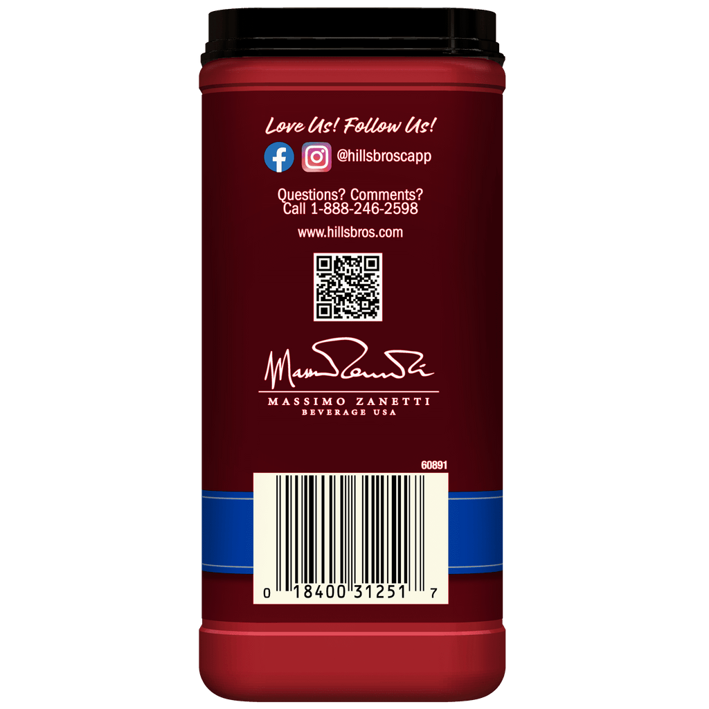 Hills Bros French Vanilla Naturally Caffeinated Medium Instant Cappuccino Mix 16 oz Canister
