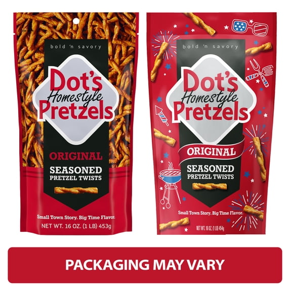 Original Seasoned Pretzel Twists 16 Oz 1 Count Dot's Homestyle Pretzels