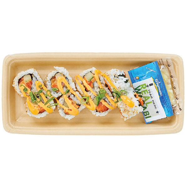 Wegmans Spicy King Salmon Roll 8 Pc