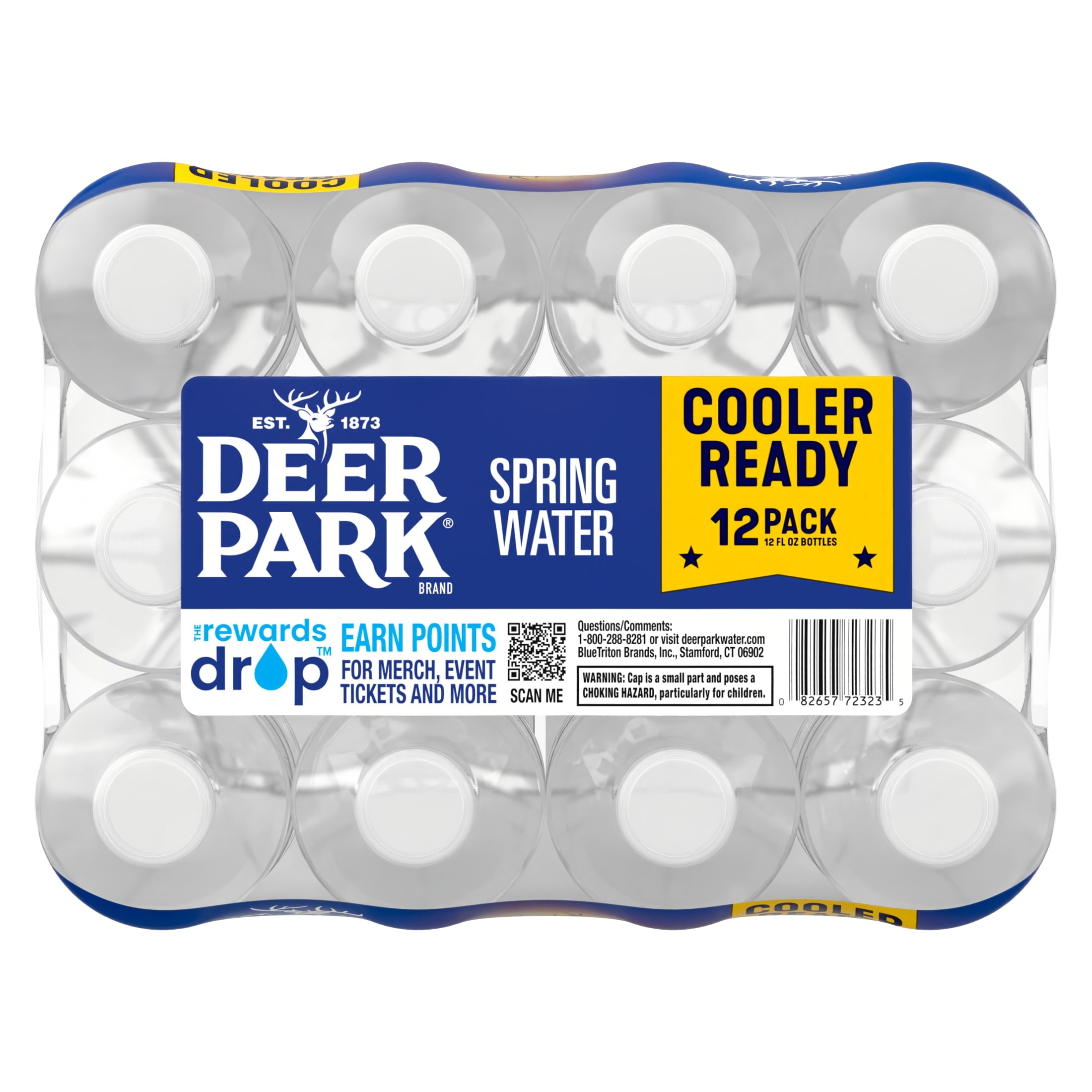 Deer Park Spring Water 12 fl oz Plastic Bottles 12 Pack