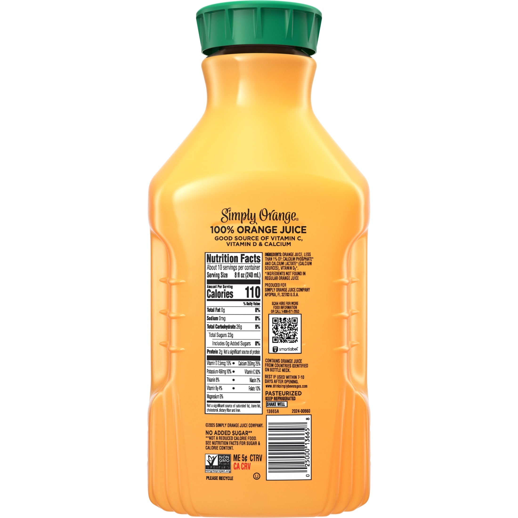 Simply Orange Juice with Calcium Some Pulp 76 fl oz