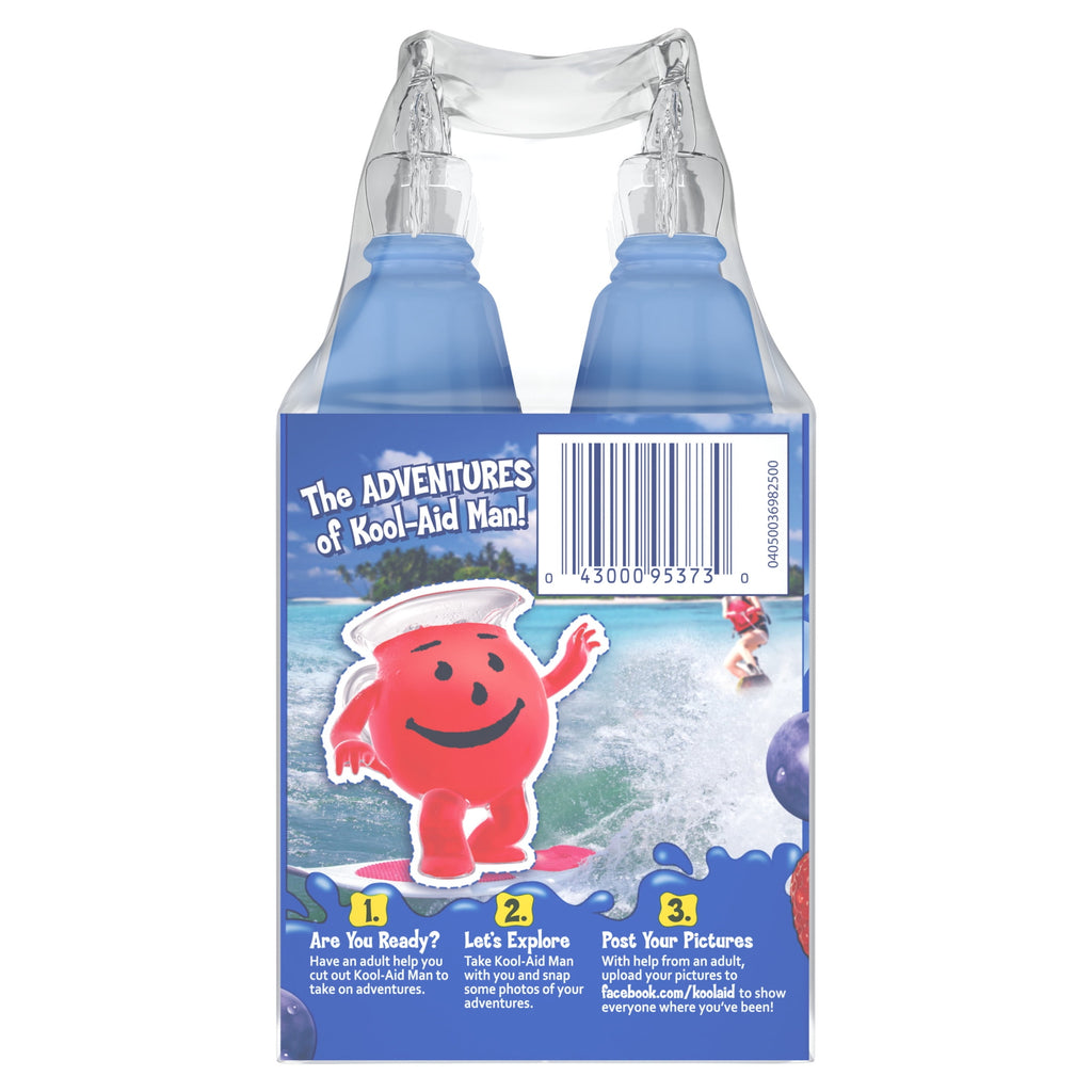 Kool-Aid Bursts Berry Blue Soft Drink 6.75 fl oz 6 Bottles 2 Pack
