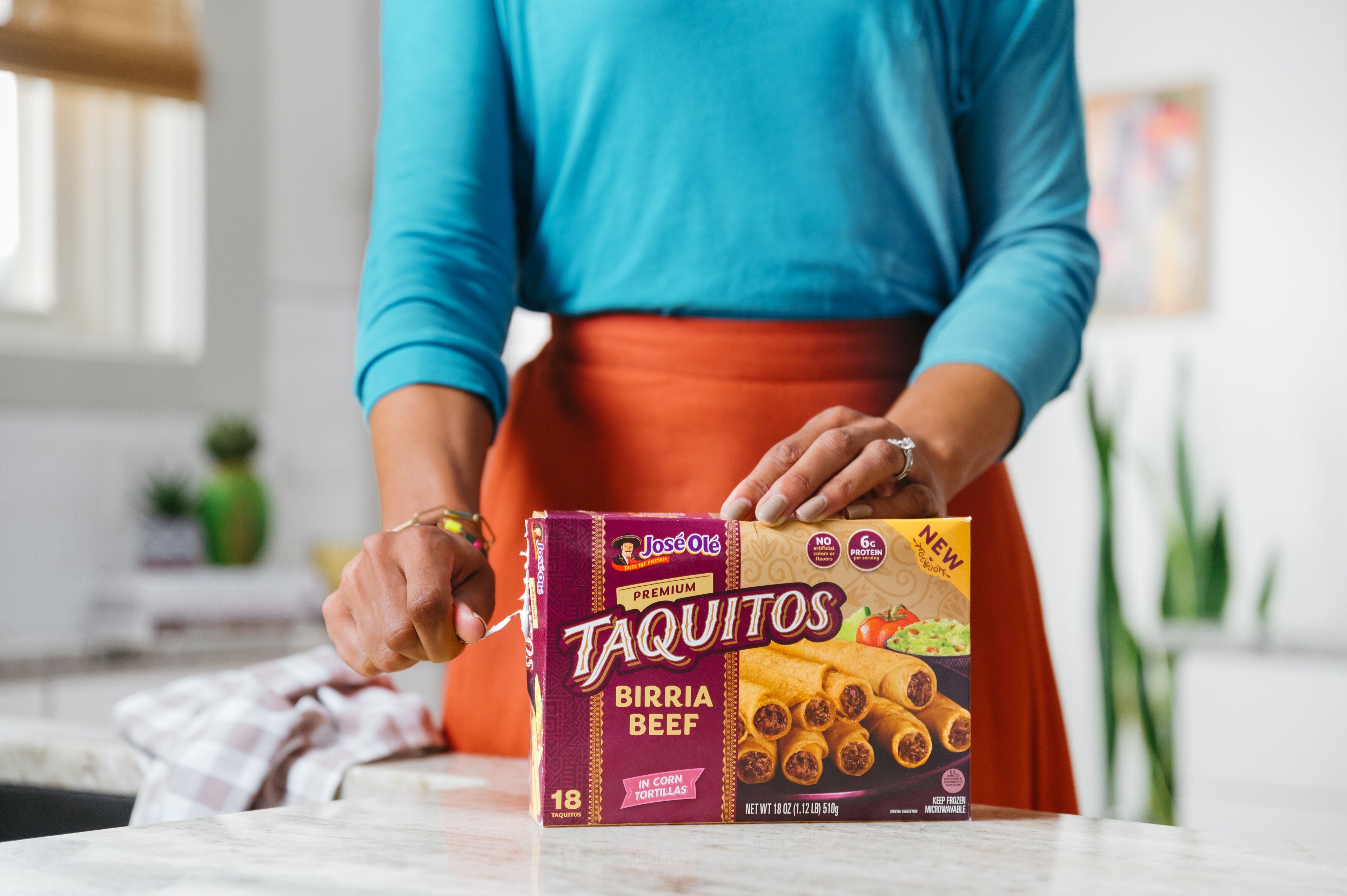 José Olé Birria Beef Taquitos Frozen Mexican Snacks 18 Oz