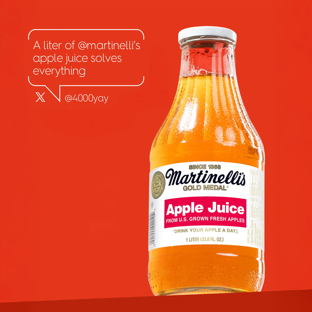 Martinelli's Gold Medal 100% Apple Juice Pulp-Free 33.8 fl oz