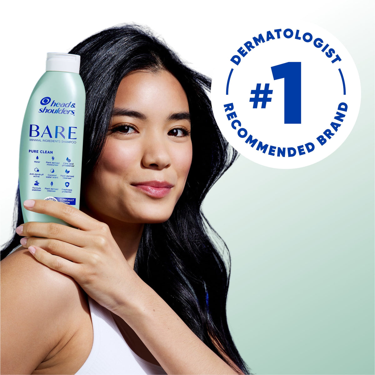 Head & Shoulders BARE Soothing Hydration Dandruff Shampoo Sulfate Free 13.5 fl oz