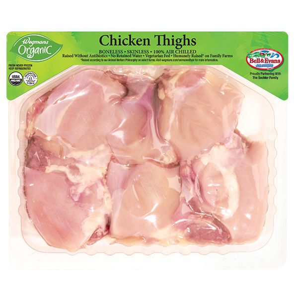 Wegmans Organic Boneless Skinless Chicken Thighs 1.7 lbs