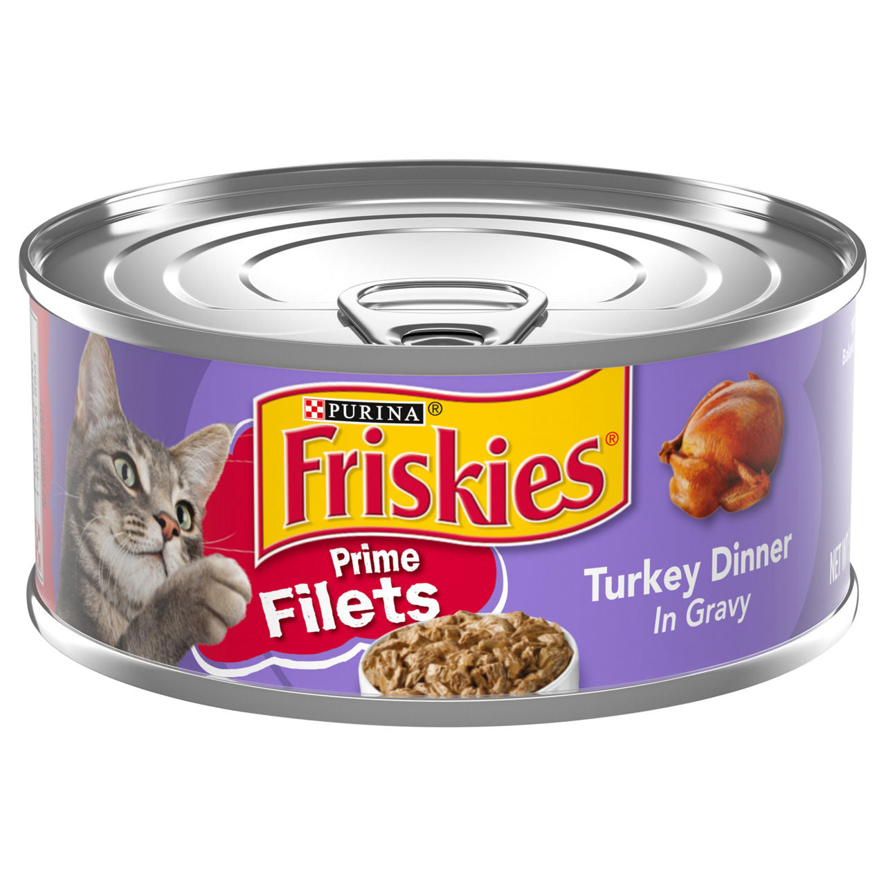 Friskies Prime Filets Turkey Dinner in Gravy Cat Food 5.5 oz