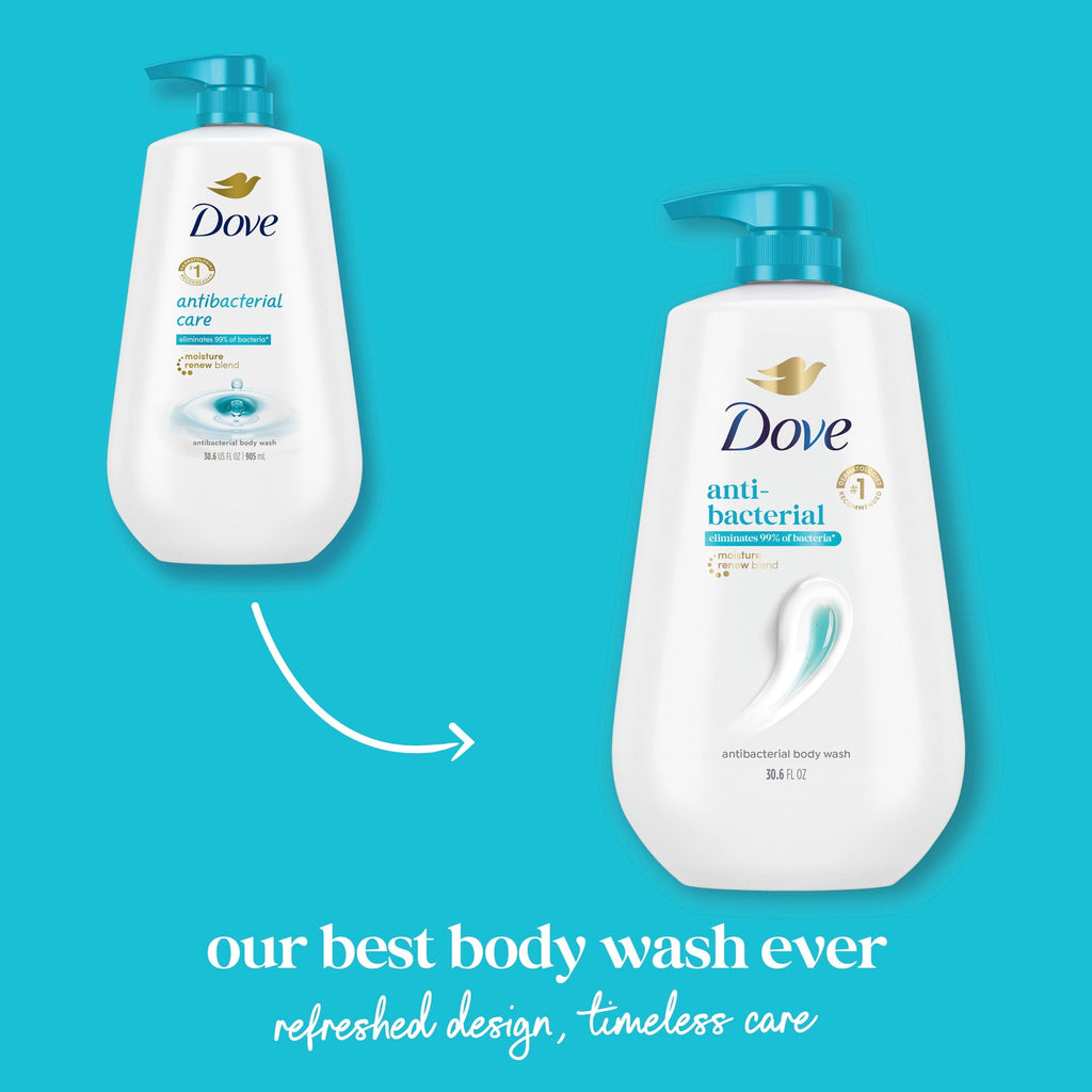 Dove Care & Protect Antibacterial Body Wash Moisturizing Cleanser 30.6 fl oz