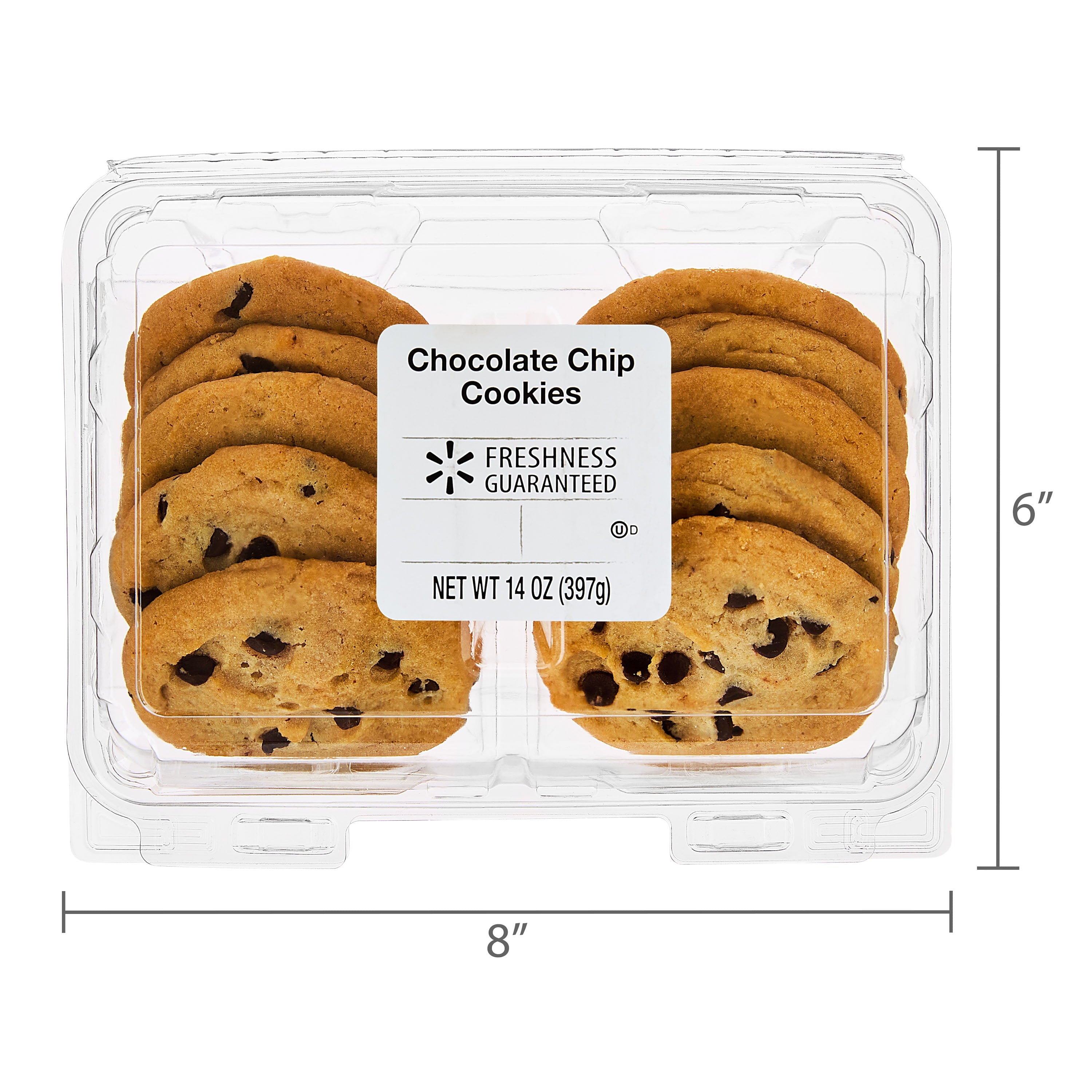 Chocolate Chip Baked Cookies 14 Oz 10 Count Freshness Guaranteed