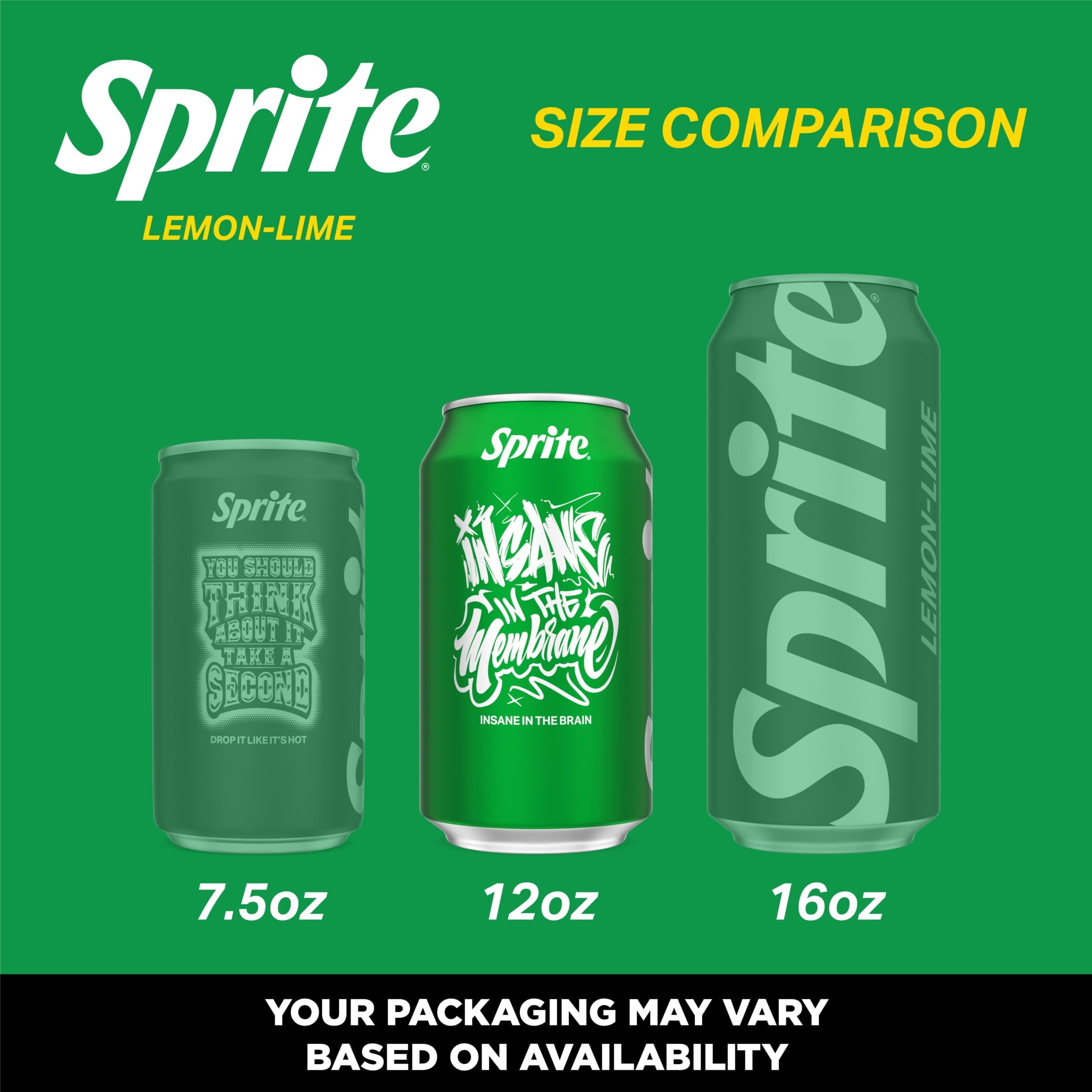 Sprite Lemon-Lime Caffeine Free Soda Pop Fridge Pack Cans 12 Fl Oz