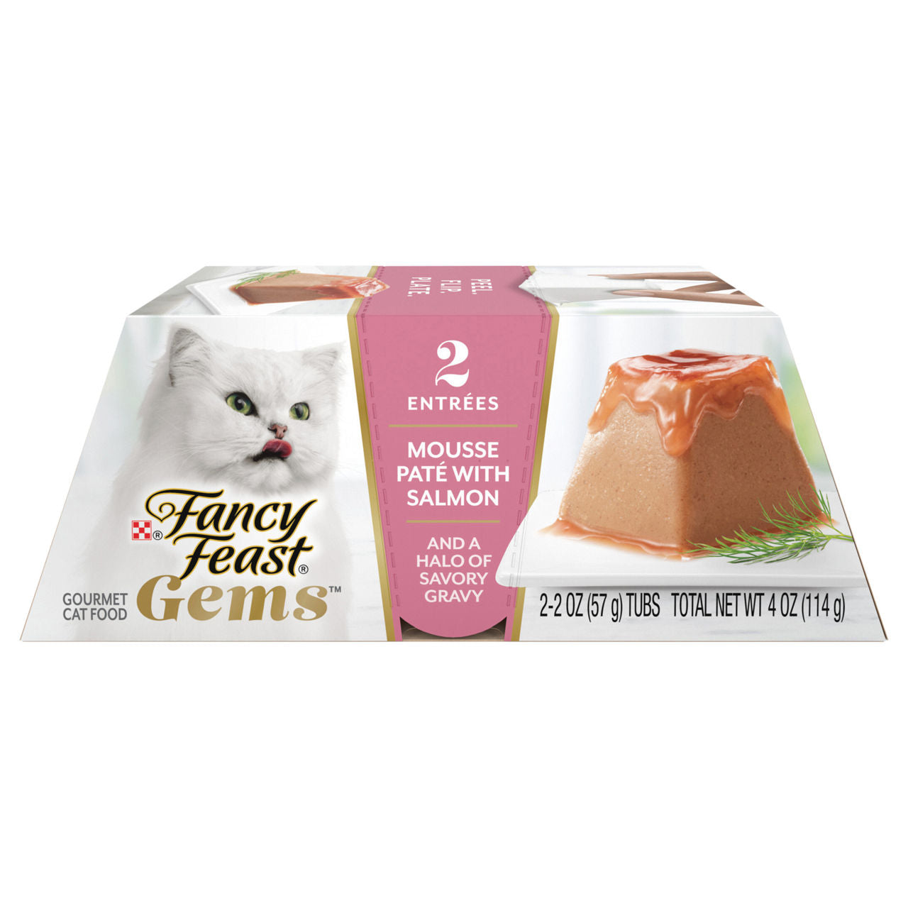 Fancy Feast Gems Mousse Pate with Salmon Cat Food 2 oz