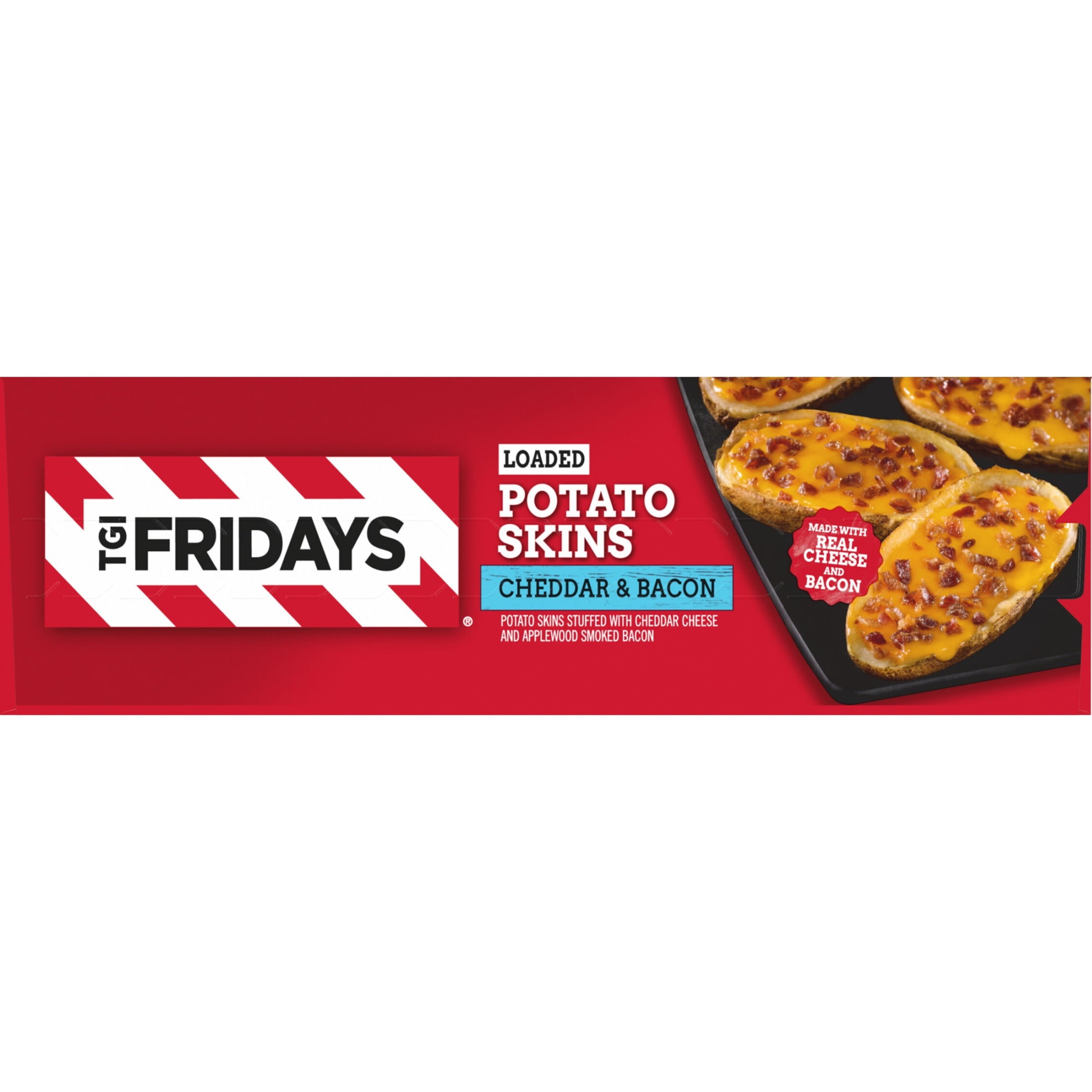 TGI Fridays Loaded Cheddar & Bacon Potato Skins 13.5 Oz Frozen