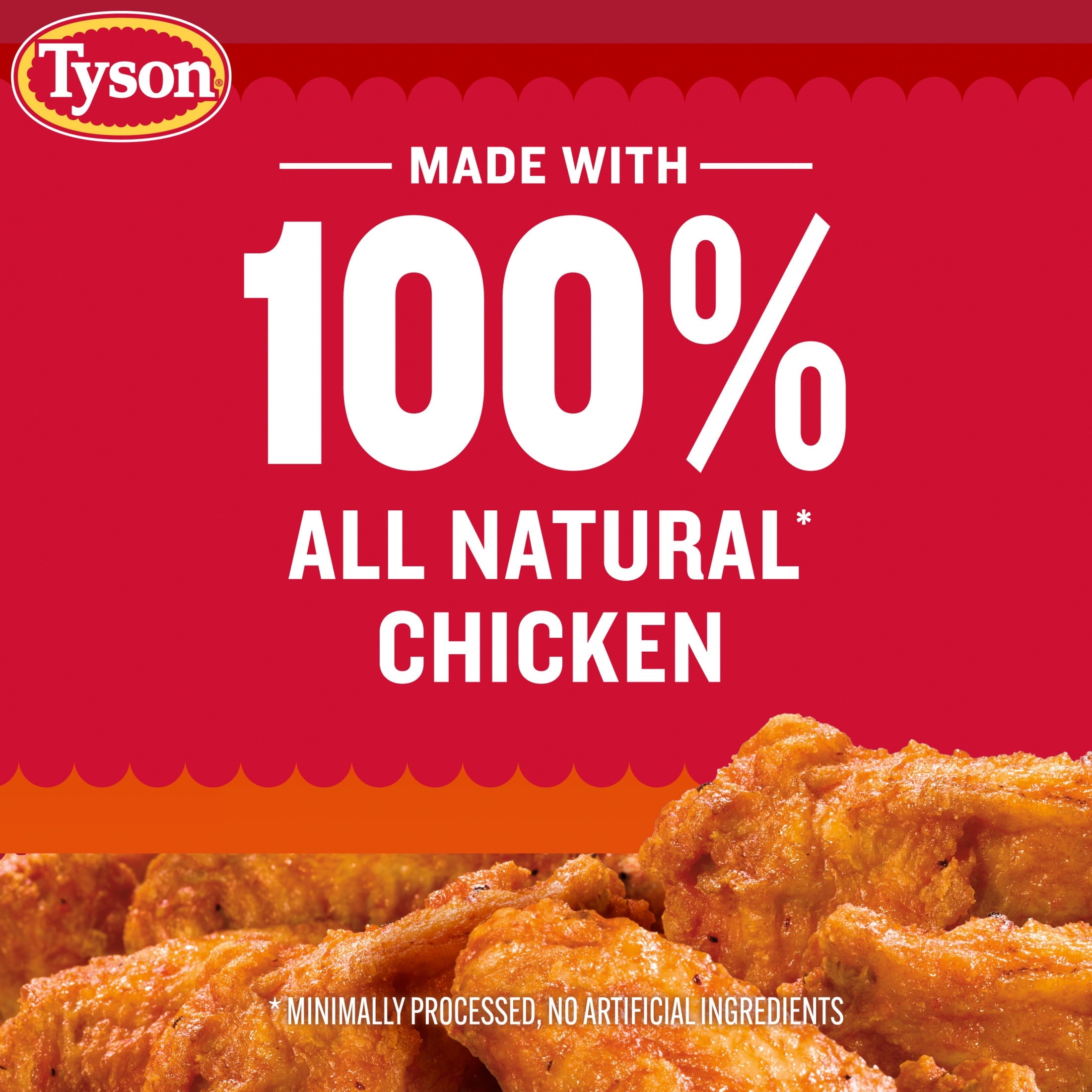 Tyson Any'tizers Buffalo Style Hot Wings Bone-in Frozen 22 Oz