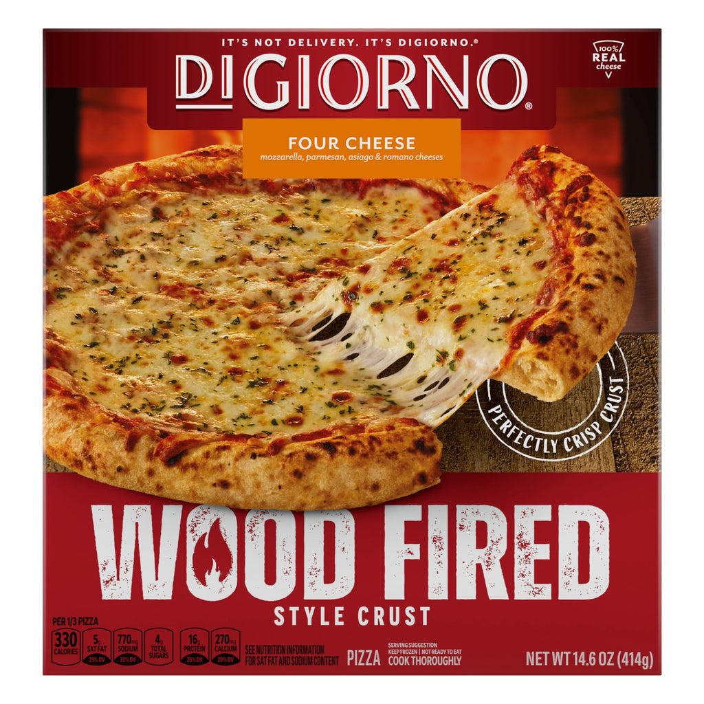 DiGiorno Four Cheese Wood Fired Style Crust Frozen Pizza 14.6 Oz